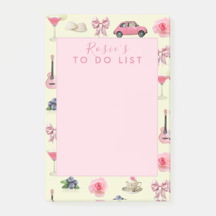 Coquette Niedlich Girly Pink Feminine Post-it Klebezettel