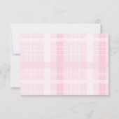 Coquette Niedlich Pink Bow Abschluss RSVP Karte (Rückseite)