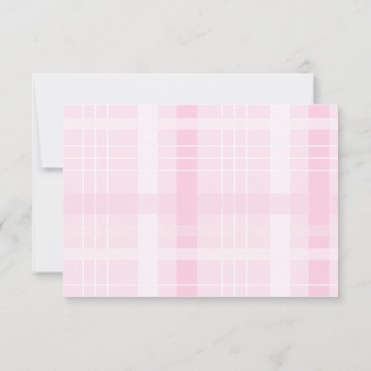 Coquette Niedlich Pink Bow Abschluss RSVP Karte (Rückseite)