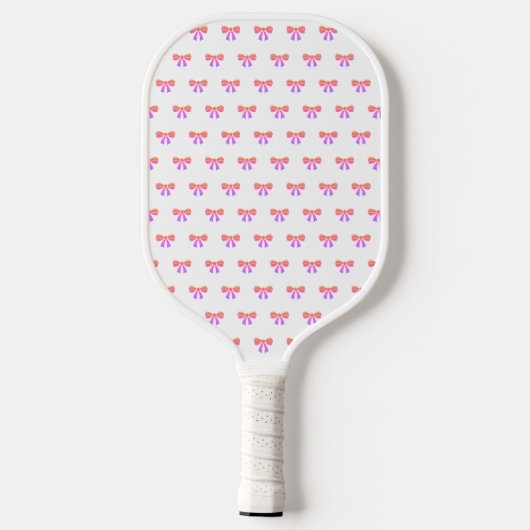 Coquette Niedlich Pink Bow Girl Ladys Birthday Pickleball Schläger (Rückseite)