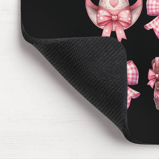 Coquette Nk Bow Cowgirl Boots And Hats Mousepad (Ecke)
