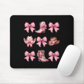 Coquette Nk Bow Cowgirl Boots And Hats Mousepad (Mit Mouse)