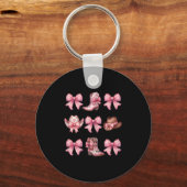 Coquette Nk Bow Cowgirl Boots And Hats  Schlüsselanhänger (Vorderseite)