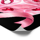 Coquette Nk Dice Bow Hearts 6 7 Preppy Valentine Y Poster (Ecke)