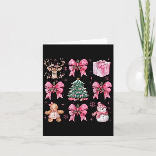 Coquette Nk Weihnachtsbaum Santa Gingerbread Weihn Karte (Vorderseite)