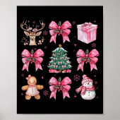 Coquette Nk Weihnachtsbaum Santa Gingerbread Weihn Poster (Vorne)