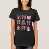 Coquette Nk Weihnachtsbaum Santa Gingerbread Weihn T-Shirt (Vorderseite)