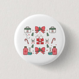 Coquette Nurse Bow Custom Nurse Weihnachten Weihna Button