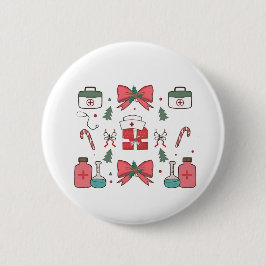 Coquette Nurse Bow Custom Nurse Weihnachten Weihna Button