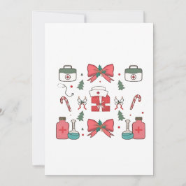 Coquette Nurse Bow Custom Nurse Weihnachten Weihna Einladung