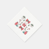 Coquette Nurse Bow Custom Nurse Weihnachten Weihna Serviette (Ecke)