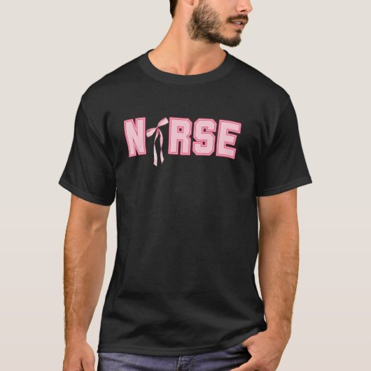 Coquette Nurse Pink Bow Niedlich RN G T-Shirt (Vorderseite)