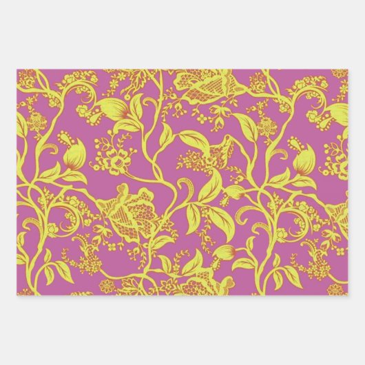 Coquette Orchid Geschenkpapier Set (Vorderseite 3)