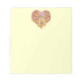 Coquette Orchid Heart Notizblock (Vorderseite)