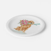 Coquette Paper-Teller für den Golden Retriever Pappteller (Schrägansicht)