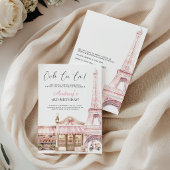 Coquette Paris Französisches Pariser Café Geburtst Einladung
