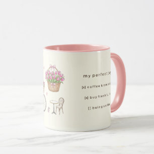 Coquette Paris Tägliche Checkliste Personalisierte Tasse