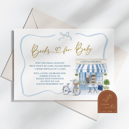 Coquette Pariser Café Französisch Blue Books for b Begleitkarte