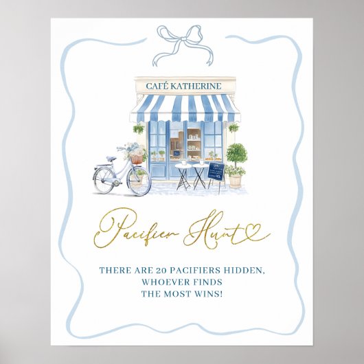 Coquette Parisian café Di Schnuller Poster (Vorne)