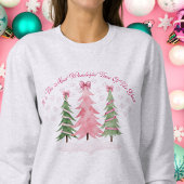 Coquette Pastel Christmas Tree Sweatshirt