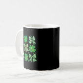 Coquette Patrick's Day Bow,shamrock Lucky Bow Funn Kaffeetasse (Vorderseite Links)