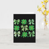 Coquette Patrick's Day Bow,shamrock Lucky Bow Funn Karte (Gelbe Blume)