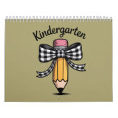 Coquette Pencil Bow Kindergarten Lehrerschule Kalender (Titelbild)