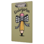 Coquette Pencil Bow Kindergarten Lehrerschule Klemmbrett (Links)