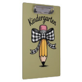 Coquette Pencil Bow Kindergarten Lehrerschule Klemmbrett (Rechts)