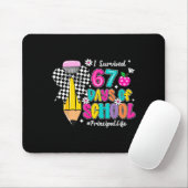 Coquette Pencil I Survived 67 Days Of School Princ Mousepad (Mit Mouse)