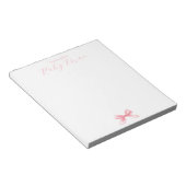Coquette Personalisiert Notepad Notizblock (angewinkelt)