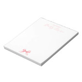 Coquette Personalisiert Notepad Notizblock (Rotiert)