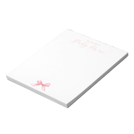 Coquette Personalisiert Notepad Notizblock (Rotiert)