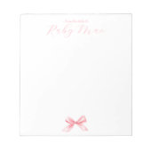 Coquette Personalisiert Notepad Notizblock (Vorderseite)