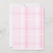 Coquette Pink Bow Abschluss Einladung (Rückseite)