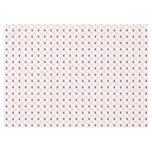 Coquette Pink Bow Abschluss Tischdecke (Vorderseite (Horizontal))