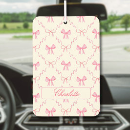 Coquette Pink Bow Air Freshener Autolufterfrischer