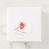 Coquette Pink Bow Berry Baby Dusche Geschenkanhänger (Beispiel)