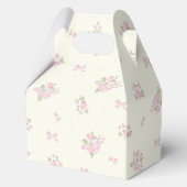 Coquette Pink Bow Birthday Gefälligkasten Geschenkschachtel (Rückseite)