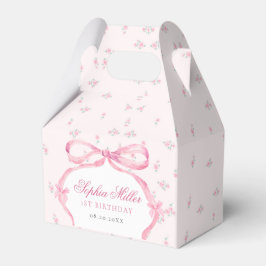 Coquette Pink Bow Birthday Geschenkschachtel