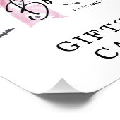 Coquette Pink Bow Boo Babydusche Schild (Ecke)