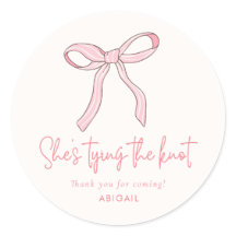 Coquette Pink Bow Brautparty Gefallen