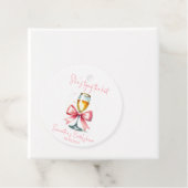 Coquette Pink Bow Brautparty Geschenkanhänger (Beispiel)