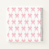Coquette Pink Bow Bridesmaid Notizblock (Rückseite)