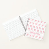 Coquette Pink Bow Bridesmaid Notizblock (Innenseite)