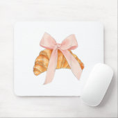 Coquette Pink Bow Croissant Niedlich Backbäcker Ve Mousepad (Mit Mouse)