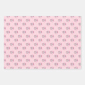 Coquette Pink Bow Disco Geschenkpapier Set (Vorderseite 2)