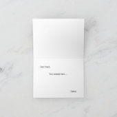 Coquette Pink Bow Geschenk oder Feiertagskarte (Innenseite)