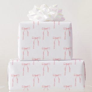 Coquette Pink Bow Geschenkpapier