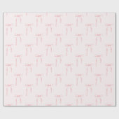 Coquette Pink Bow Geschenkpapier (Flach)